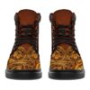 Drum Printed Leather Boots