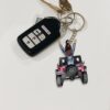 Personalized A Girl With Off-road Car Keychain, Funny Travel Gift For Journey Girls Mockup Preview 2.jpg