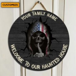 Shh Skulls Halloween Personalized Wooden Sign Mockup Rụn Ad.jpg