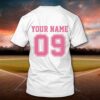 baseball mom personalized name and number 2d t shirts