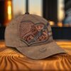 brown heart clarinet musical instrument personalized name multicolor classic cap