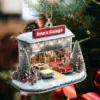 personalized miniature garage christmas